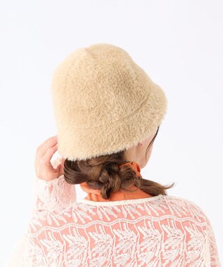 MOONBAT estaa ボリュームヘアリーサーモ バケットハット／サイズ調整可／手洗い ベージュ