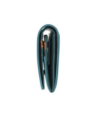 genten ピア ボックス2つ折り財布 ブルーグリーン