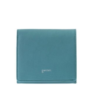 genten ピア ボックス2つ折り財布 ブルーグリーン