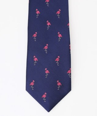 J.PRESS MEN 【JOKE TIE COLLECTION】フラミンゴ ネクタイ ブルー系8