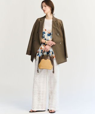 23区 【新色追加/見上愛さん着用】サムリング フラット サンダル ダークブラウン系