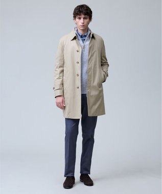 J.PRESS MEN ウール×カシミヤの上質素材【Cash Lamb's Wool】ハーフジップ ニット_25年モデル ライトグレー系