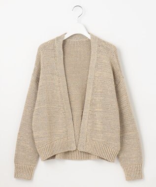 23区 【エステータ】テープヤーン ニットカーディガン ゴールド系