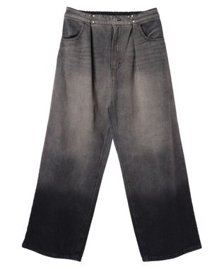 Green Parks ・ＥＬＥＮＣＡＲＥ　ＤＵＥグラデーションデニムパンツ Gray Mixture