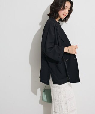 Green Parks 【適ON】シアーシャツジャケット Black