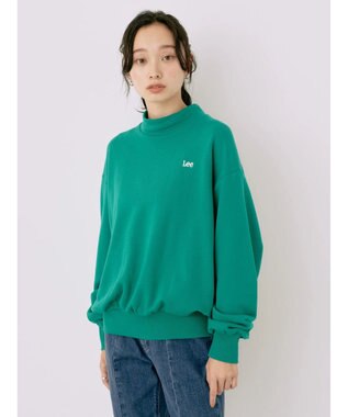 earth music&ecology Ｌｅｅ×ｅ．ｍ．ａ．ｅ．バックプリントプルオーバー Green