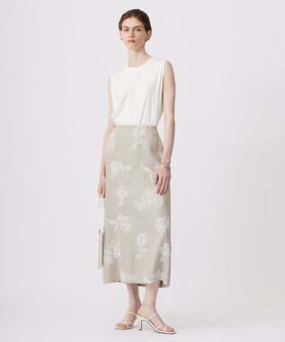 ICB 【接触冷感・洗える】コンパクトスムース ノースリーブTシャツ オフホワイト系