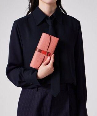 Paul Smith ベルトストラップ 長財布 ピンク