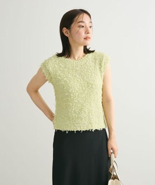 Green Parks ・ｓｗｉｎｇ　ｂｙ　チュールヤーンプルオーバー Light Yellow