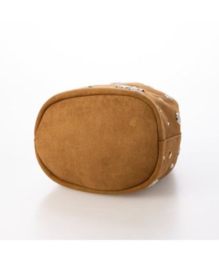 UNBILLION カカトゥ kakatoo / スエード調スタッズドロストバッグ キャメル