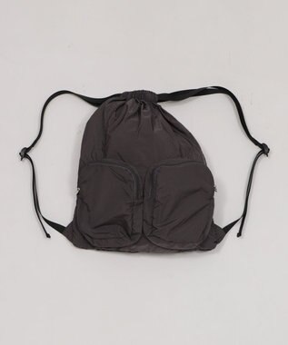 WEGO 【ユニセックス着用ITEM】ポケットデザインナップサック グレー
