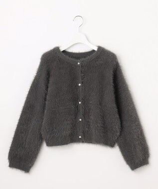 Feroux 【尾﨑真衣さんコラボ商品】フェザータッチニット カーディガン グレー系
