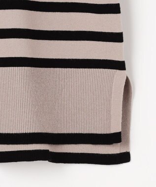 J.PRESS LADIES VIGODA ボーダー ニット モカ×ブラックボーダー系