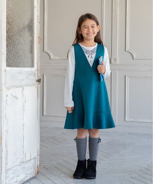 組曲 KIDS 【110-140㎝】【前後着用可】2WAY ジャンスカ フォレスト