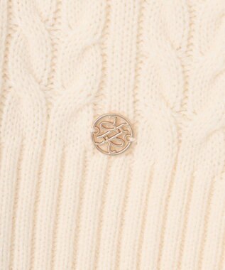 組曲 バルキーケーブル ニット アイボリー系