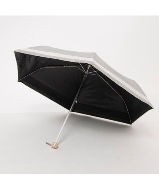 UNBILLION カシュネ cachenez / PU切り継ぎボーダー3段折りたたみ傘 GY