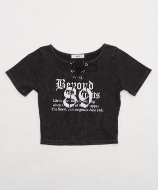 WEGO グラフィックレースアップちびT 柄1