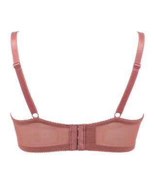 BRADELIS New York 【BRADELIS New York / 育乳ブラ・STEP2 寄せる】ローズステップ2ブラ23A1  脇高設計でスッキリ補正するブラ テラコッタ