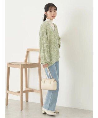 earth music&ecology ぽこぽこヤーンカーディガン Mint