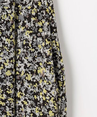 組曲 【先行予約】インプレッションフラワープリント フレアスカート イエローフラワー系