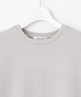 Feroux チュールコンビダンボール プルオーバー ライトグレー系