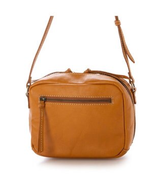 UNBILLION ピークスピーク PEAKSPEAK / 牛革パッチワークスクエアショルダー キャメル