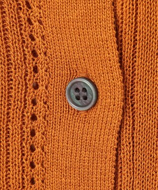 ANY レーシーポロカーデ オレンジ