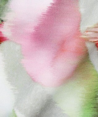 自由区 【カトリエムブーケ】Calla カラーモチーフドレス サンドベージュ