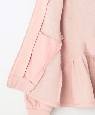 組曲 KIDS 【150-160㎝】バックフリル パーカー ピンク系