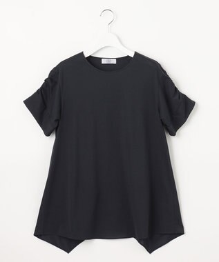 J.PRESS LADIES プレーティングジャージー カットソー ネイビー系