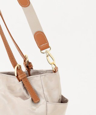 LA BAGAGERIE シャドージャカード 2WAYミニトートバッグ アイボリー