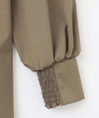 #Newans 【ANSWER for 産前産後ママ】リボン取り外し可能！シャツカラーワンピース カーキ系