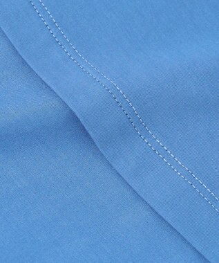 #Newans 【乾燥機可能/接触冷感】タックスリーブカットソー ブルー