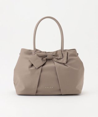 TOCCA 【A4サイズ対応・撥水】POINT OF RIBBON NYLONBAG L ナイロンバッグ L ベージュ系