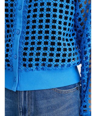 Green Parks ・ＳＵＧＡＲ　ＳＰＯＯＮ　ハナレースカーディガン Blue