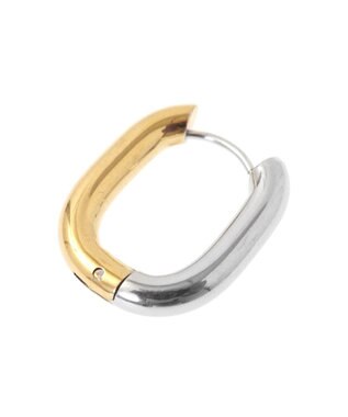 Green Parks ・ＨＡＬＦ　ＴＩＭＥ　サージカルバイカラーピアス Silver