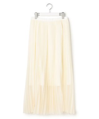 23区 【GOLD LABEL/見上愛さん着用】チュールプリーツ スカート アイボリー系