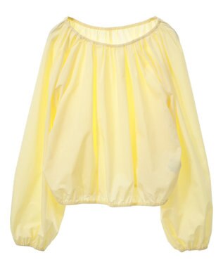 AMERICAN HOLIC イージーケアオフショルダーギャザーブラウス Yellow