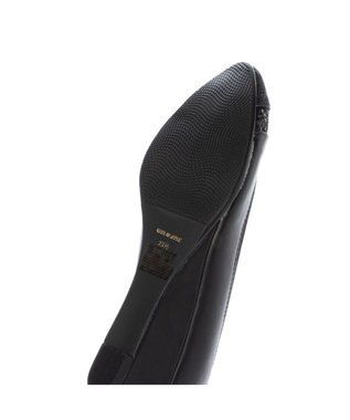 MODE ET JACOMO <carino>ポインテッドトゥウエッジヒールパンプス ブラックコンビ