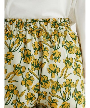 Green Parks Ｂ．レーヨン混プリントパンツ Light Khaki