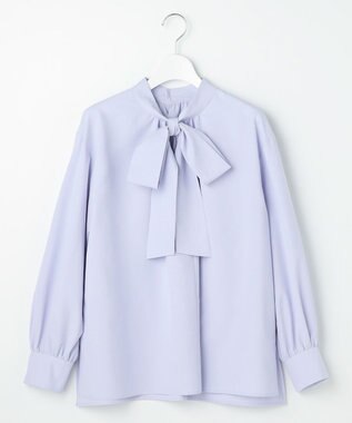 ANY SIS L 【2WAY】リボンギャザー ブラウス スカイブルー系