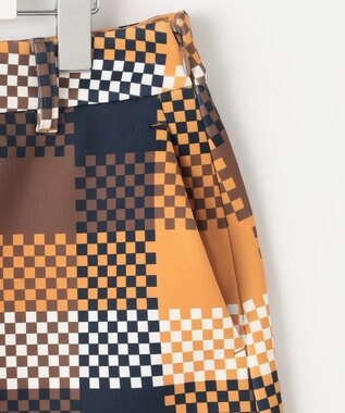 23区GOLF 【WOMEN】チェッカープリント スカート イエロー系3