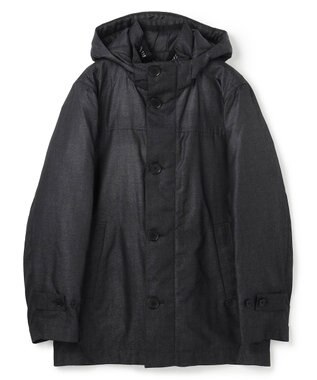 JOSEPH HOMME 新素材【4WAY】ライトラスターシャンブレー　ダウンコート ネイビー系