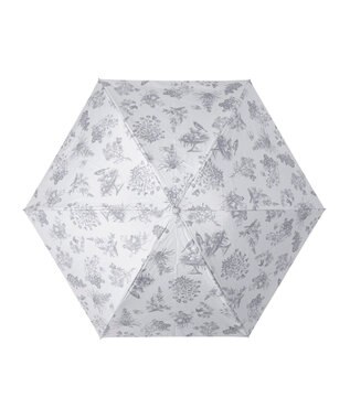 MOONBAT Fuwacool(フワクール) フワクールホワイト 晴雨兼用日傘 折りたたみ傘 トワルドジュイ 軽量 一級遮光／遮熱／UV ライトグレー