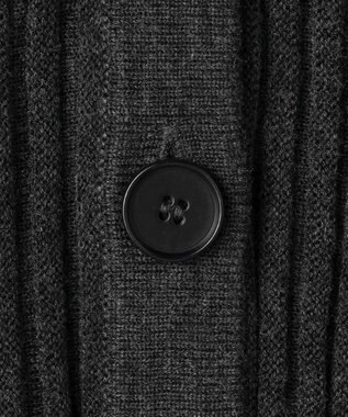 uncrave シアーストライプニット ドルマンカーディガン チャコール