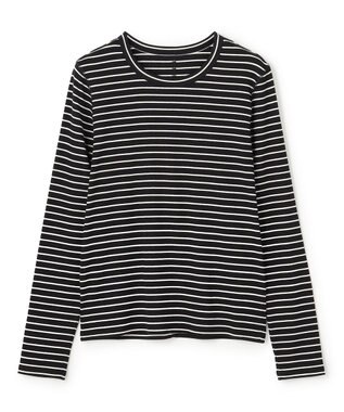 コットンカシミヤ クルーネックカットソー