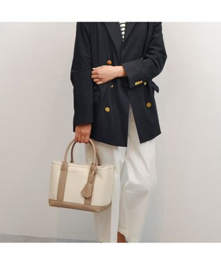 UNBILLION cachecache ショルダー付きパーテーションキャンバストート オーク