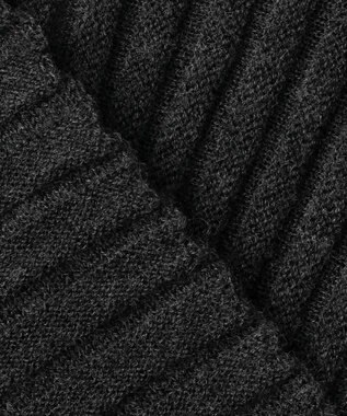 uncrave シアーストライプニット ドルマンカーディガン チャコール