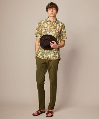 JOSEPH ABBOUD 【ナチュラルな風合い】ラフィアメランジハット ダークブラウン系