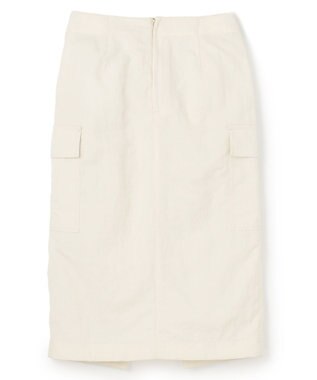 BEIGE， 【洗える】ACANTHUS / カーゴディティールコクーンタックスカート Ecru